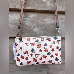 *SOLD* COACH Lyla Crossbody in Tea Rose Floral Print Coated Canvas & Leather